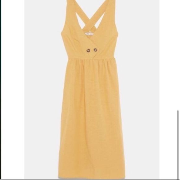 Zara Cross Strapped Dress Size Extra Large XL - Picture 5 of 7